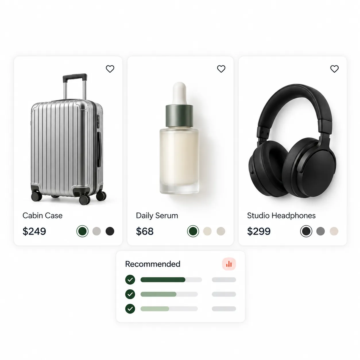 Marketplace categories connected through conversational guidance